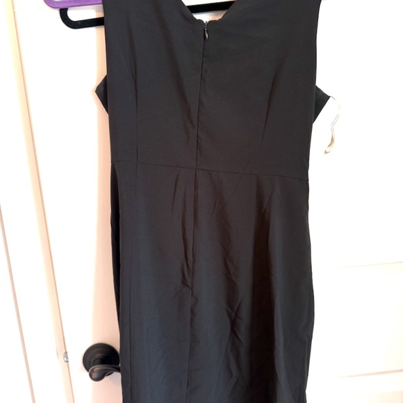 Esley Black Beaded Mini Dress Size Medium Embellished Rhinestone Sequins GORG!!! - Picture 2 of 4